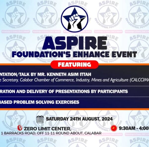 Aspire Educational Foundation Empowers Cross River Youths to develop Entrepreneurial mindset